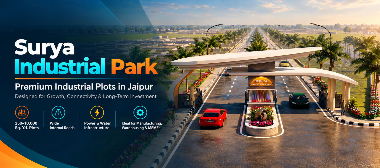 Surya Industrial Park Entrance Banner