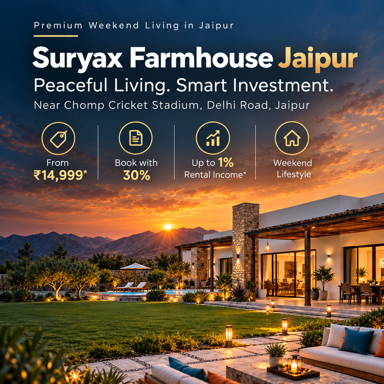 Suryax Farmhouse_ Jaipur Weekend Luxury